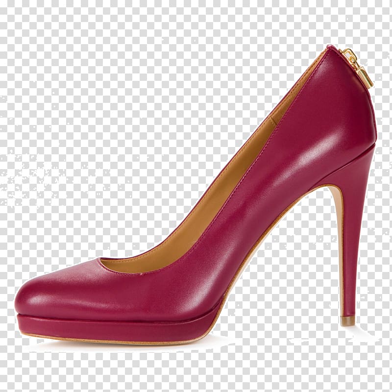 High-heeled shoe Court shoe Suede Footwear, mulberry transparent background PNG clipart