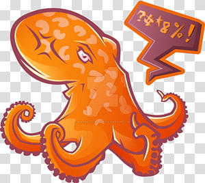Octopus Anger , octopus cartoon transparent background PNG clipart thumbnail