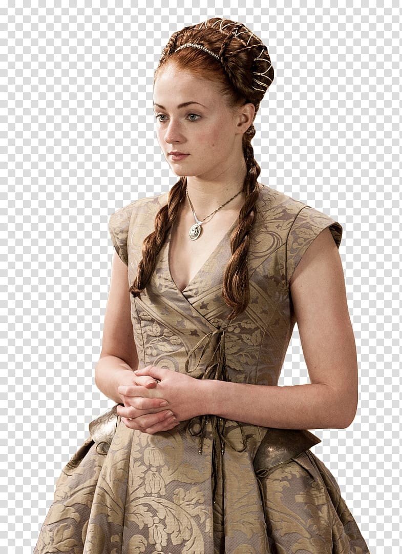 Sansa Stark Game of Thrones Arya Stark Robb Stark Eddard Stark, Sophie Turner Free transparent background PNG clipart