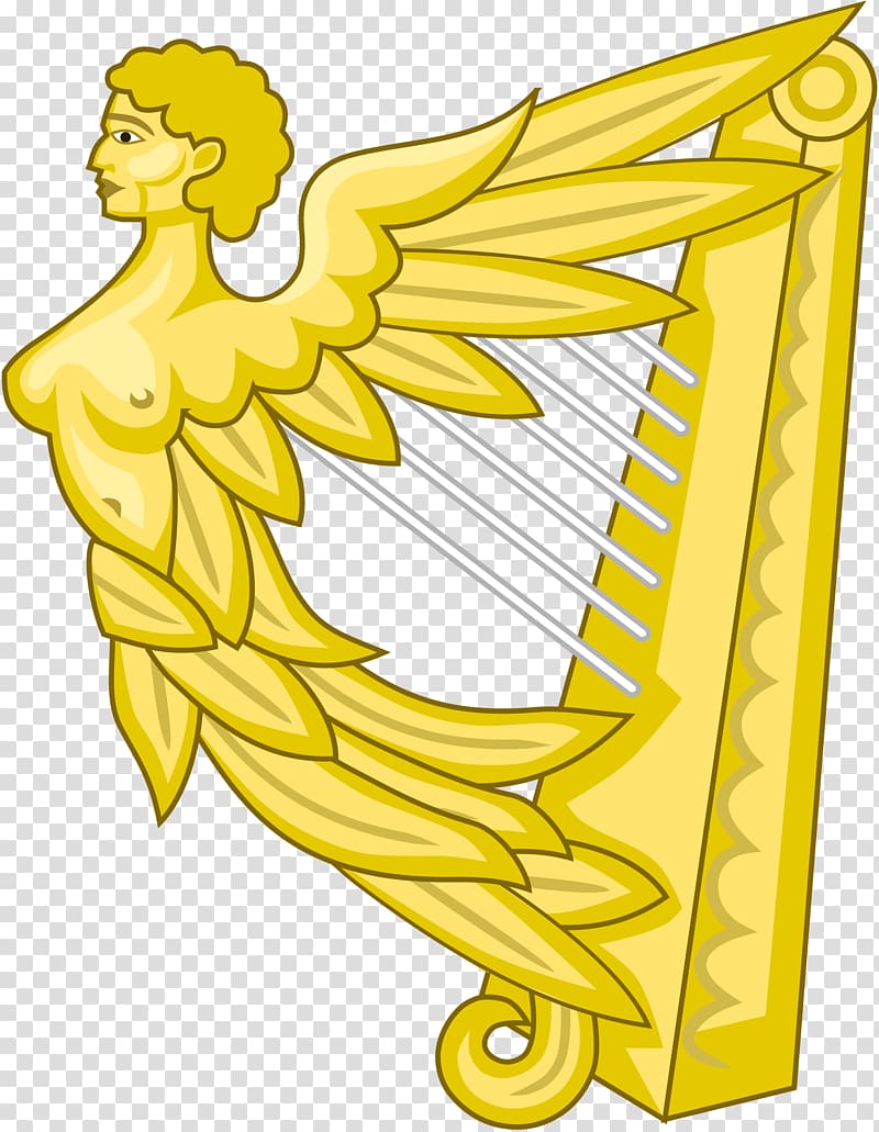 Coat of arms of Ireland Harp Heraldry, harp transparent background PNG clipart