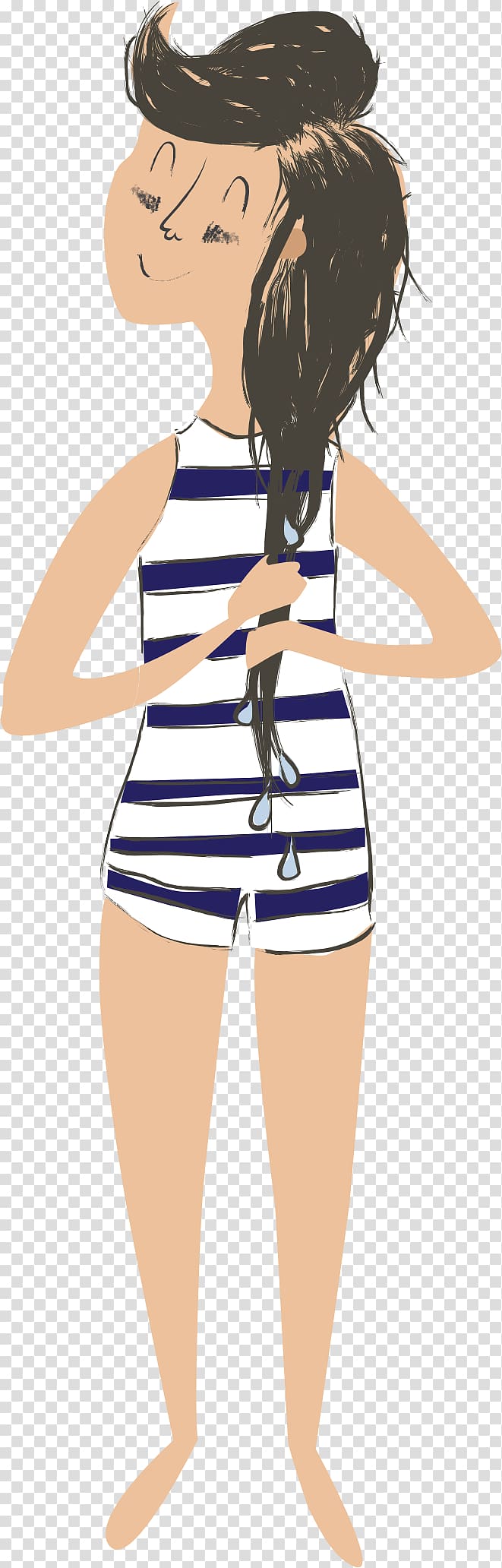 Red Swim Suit Stock Illustration - Download Image Now - One Piece Swimsuit,  Swimwear, Women - iStock