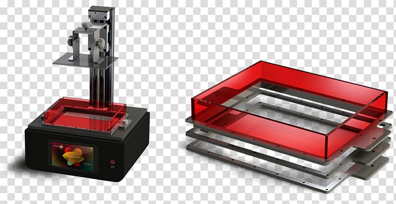 3D printing Stereolithography polymer 3D Printers, printer transparent background PNG clipart