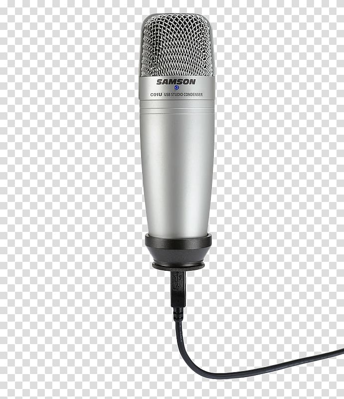 Microphone Samson Technologies USB Headphones Sound, Microphone Microphone transparent background PNG clipart