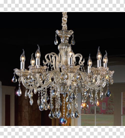 Cognac Chandelier Light fixture Crystal Lighting, lustre transparent background PNG clipart