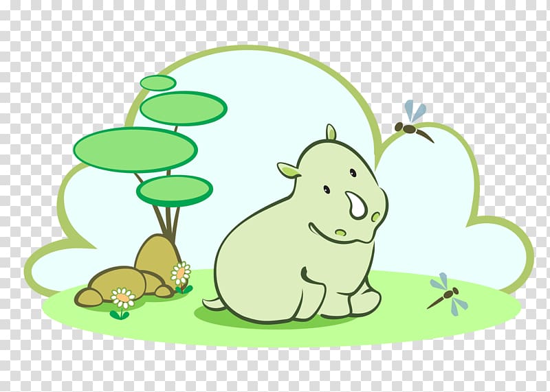 Hare Cartoon Amphibian , rinoceronte transparent background PNG clipart