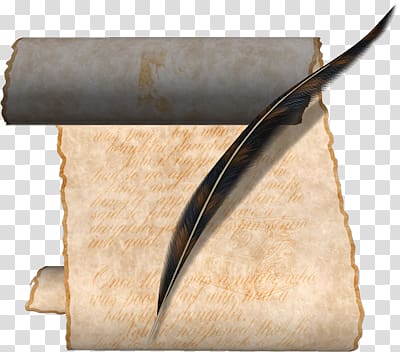 Parchment paper Parchment paper Quill Letter, others transparent background PNG clipart