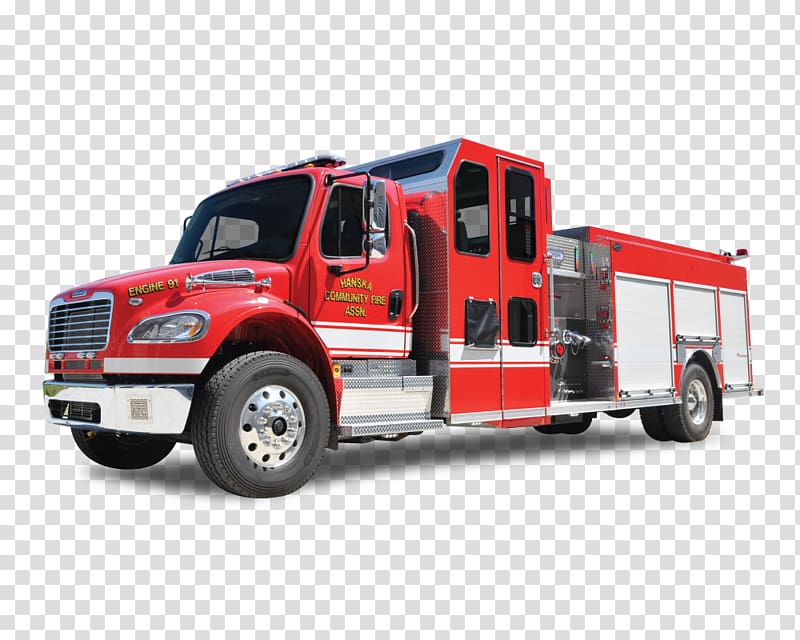 Car Truck Fire engine Hanska Motor vehicle, fire truck transparent background PNG clipart
