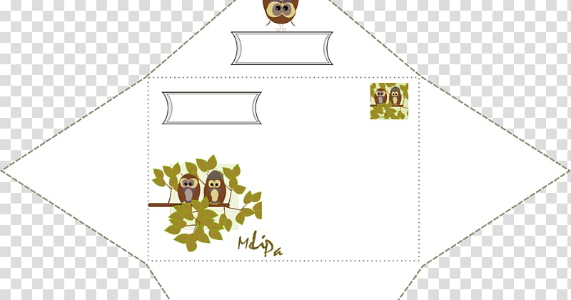 Paper Owl Envelope Stationery Sticker, envelope border transparent background PNG clipart