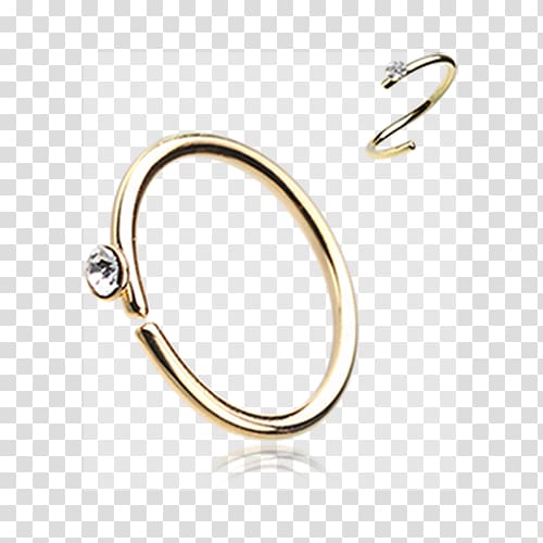 Earring Jewellery Nose piercing, ring transparent background PNG clipart