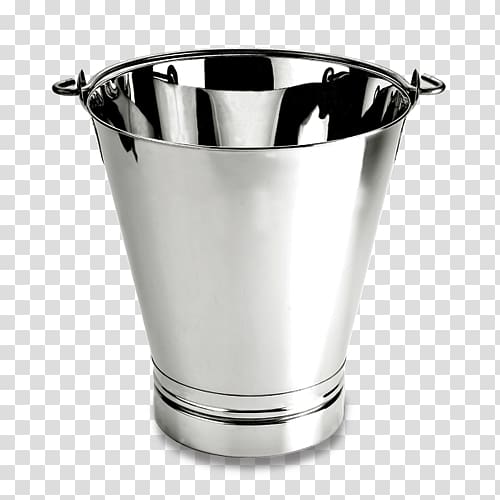Balti Stainless steel Bucket, bucket transparent background PNG clipart