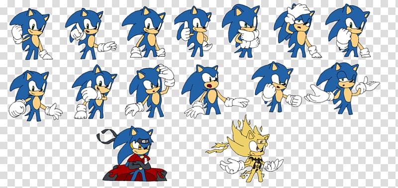 Sonic the Hedgehog Shadow the Hedgehog Sprite Sonic Heroes Wii, others transparent background PNG clipart