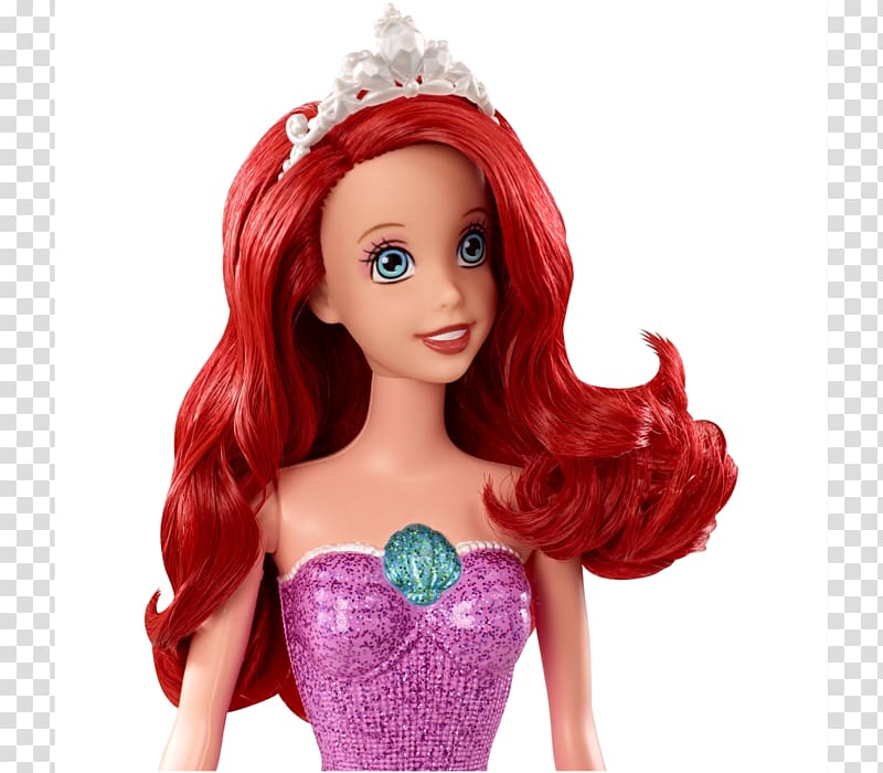 Ariel The Little Mermaid Doll Toy Disney Princess, Ariel transparent background PNG clipart