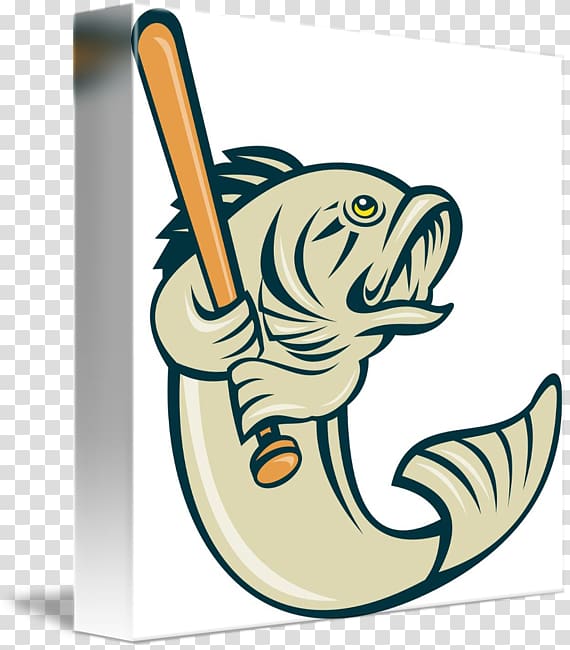 Largemouth bass Baseball Bass fishing, large mouth bass transparent background PNG clipart