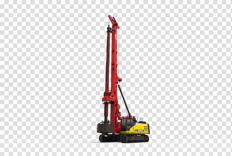 Machine Drilling rig Liebherr Group Crane Hydraulics, crane transparent background PNG clipart