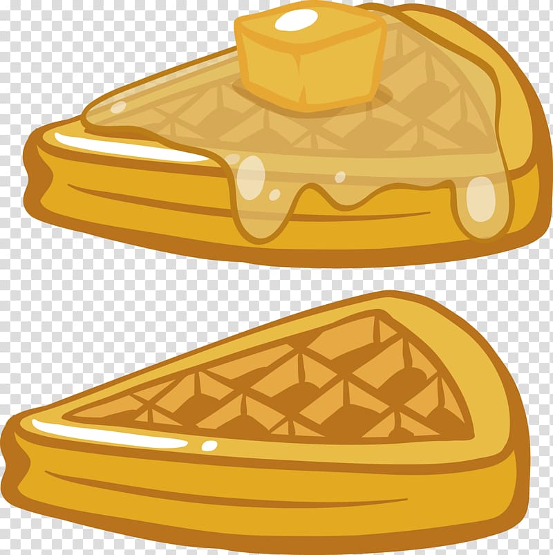 Breakfast Pancake Waffle Crxeape, Triangle coconut bread transparent background PNG clipart