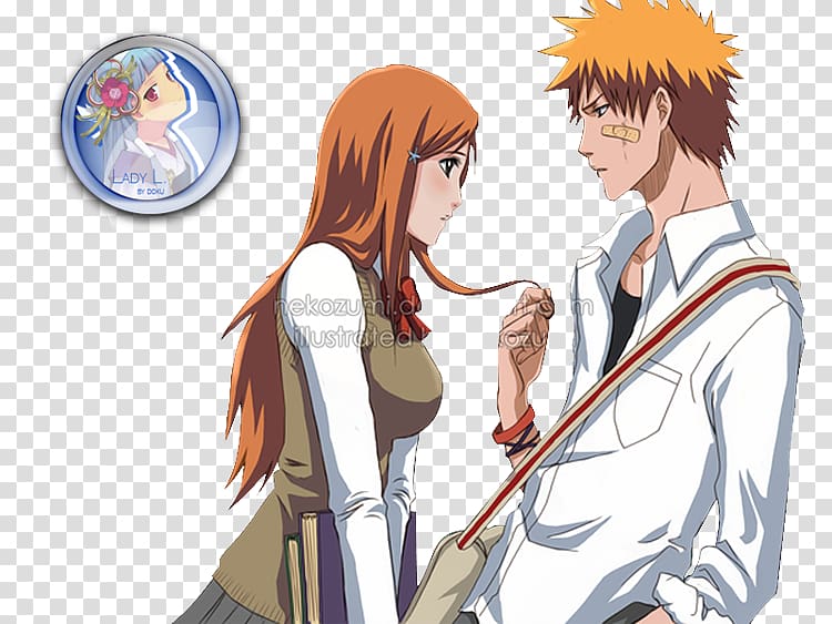 Ichigo Kurosaki Yoruichi Shihouin Zangetsu Orihime Inoue Bleach, ichigo  kurosaki, manga, fictional Character, cartoon png