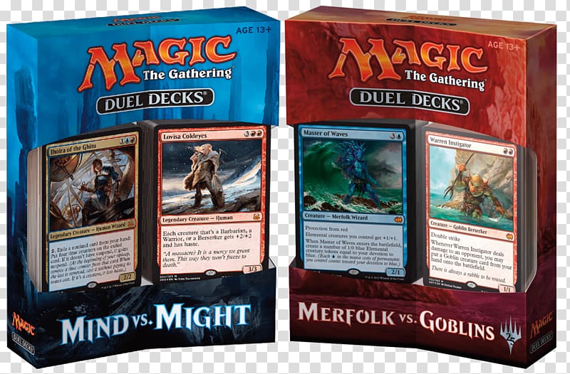 Magic: The Gathering Duel Decks: Merfolk vs. Goblins Playing card Duel Decks: Knights vs. Dragons, Yugioh Online Duel Evolution transparent background PNG clipart