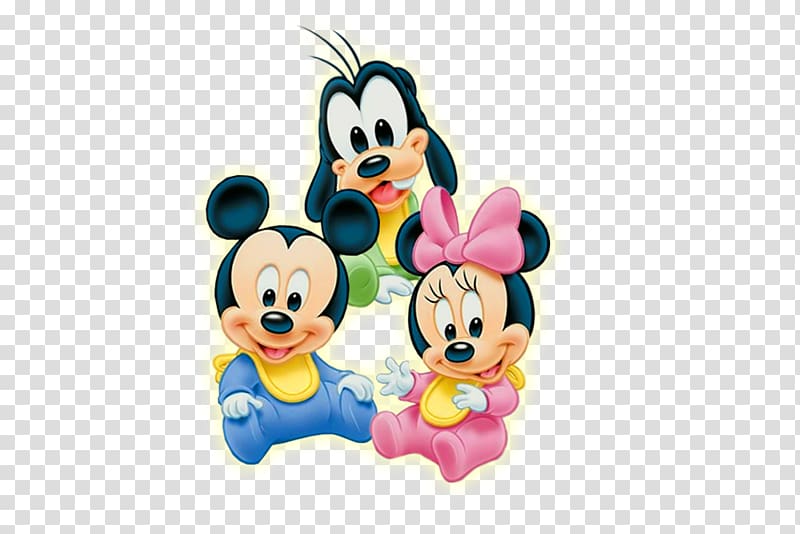 Mickey Mouse, Minnie Mouse and Pluto, Mickey Mouse Minnie Mouse Daisy Duck Infant , baby transparent background PNG clipart
