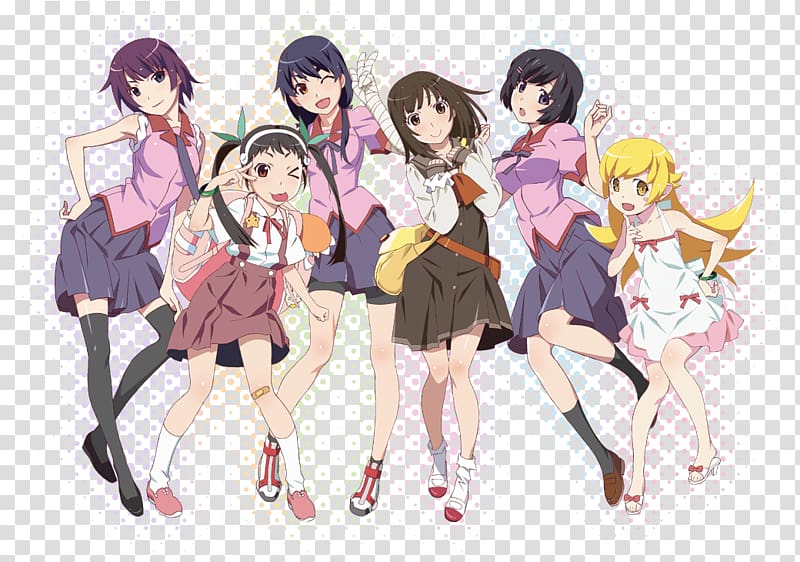 Monogatari Series 続・終物語 Anime Zaregoto Harem, Anime transparent background PNG clipart