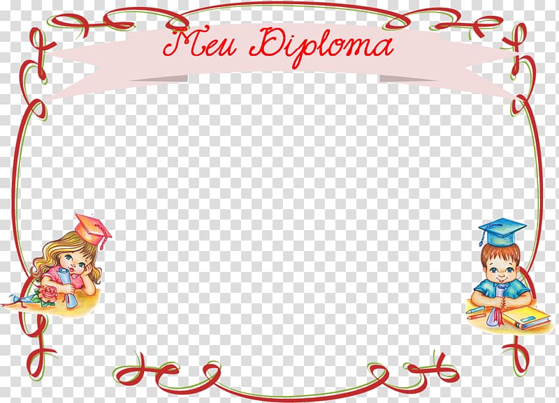 Pre-school Education Diploma Graduation ceremony, BORDAS transparent background PNG clipart