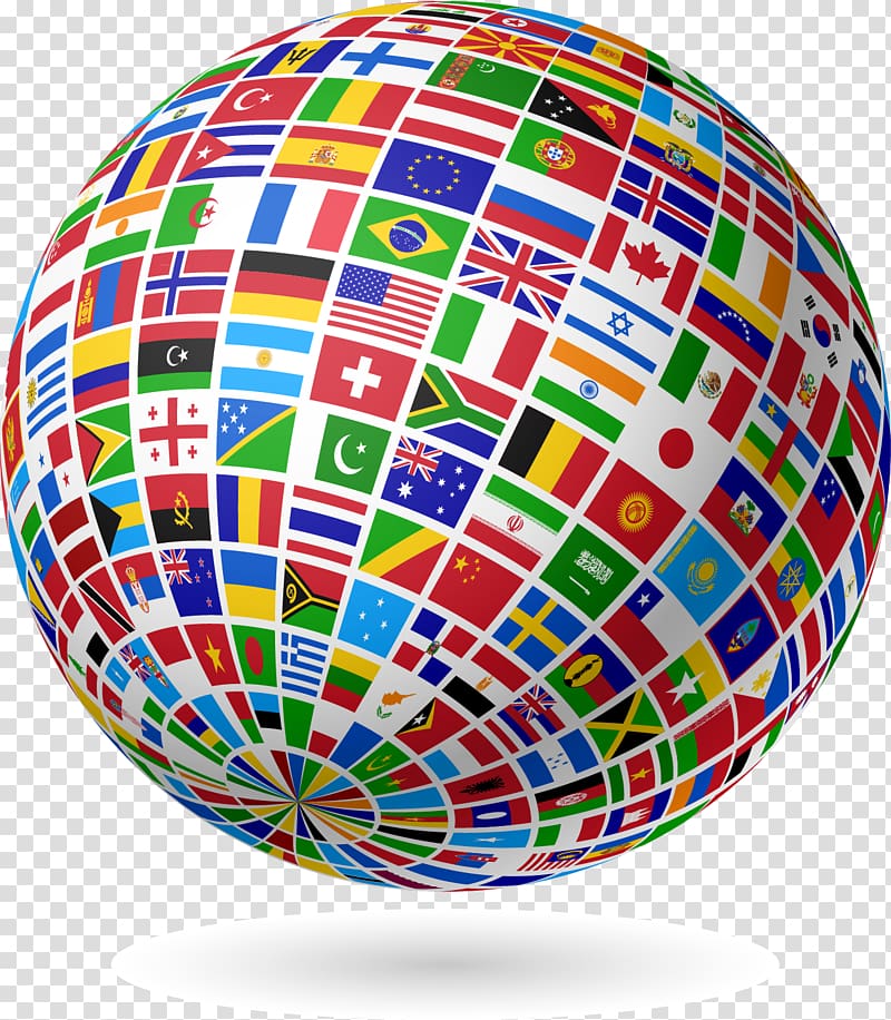 national flags-themed planet illustration, Globe Flags of the World World Flag, flag,Flag,Countries flags,spherical transparent background PNG clipart
