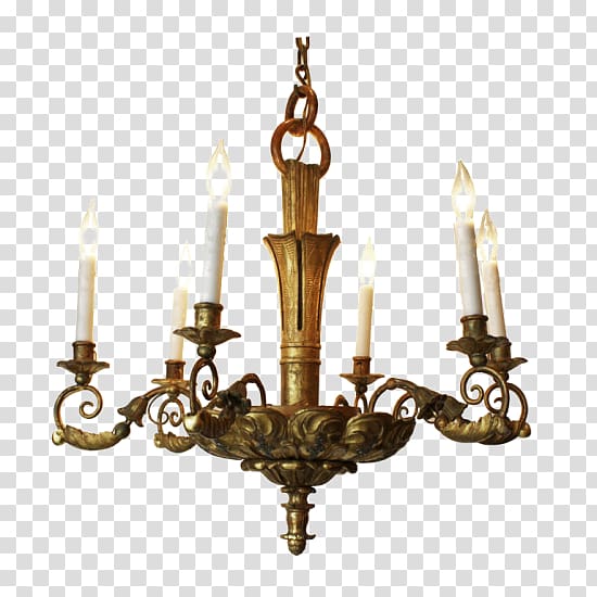Chandelier 01504 Brass Ceiling Light fixture, wrought iron chandelier transparent background PNG clipart