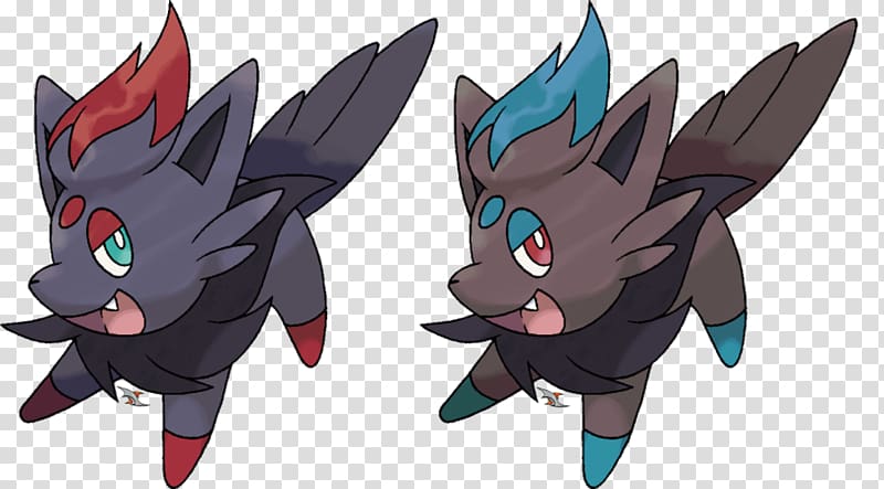 Zorua and Zoroark Pokémon Battle Revolution Pokémon GO Shiny, shiny transparent background PNG clipart