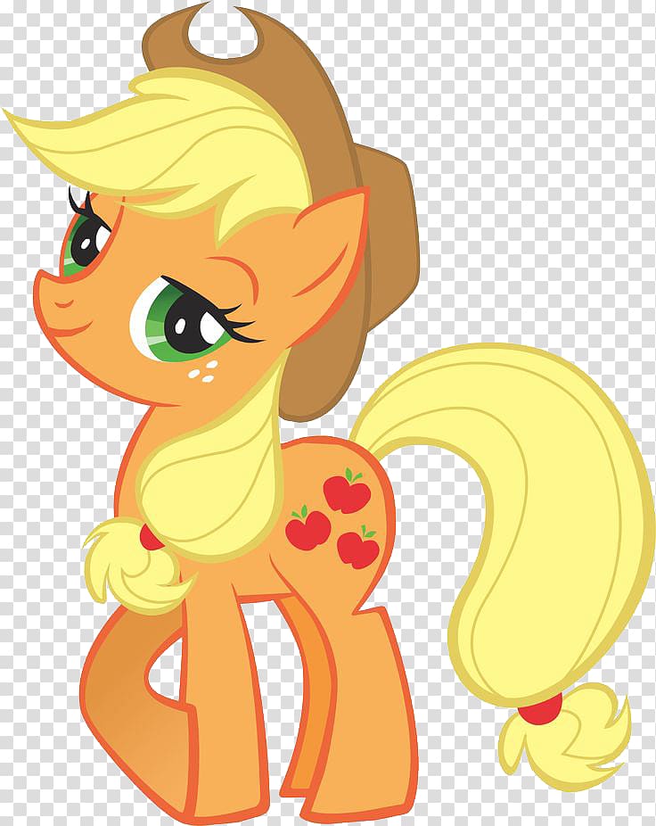orange My Little Pony character , Applejack Pinkie Pie My Little Pony: Friendship Is Magic Rarity Fluttershy, My Little Pony transparent background PNG clipart