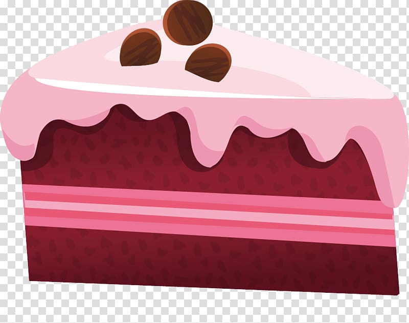 Torte Cupcake Pastel Torta Cream, Cartoon pink cake transparent background PNG clipart
