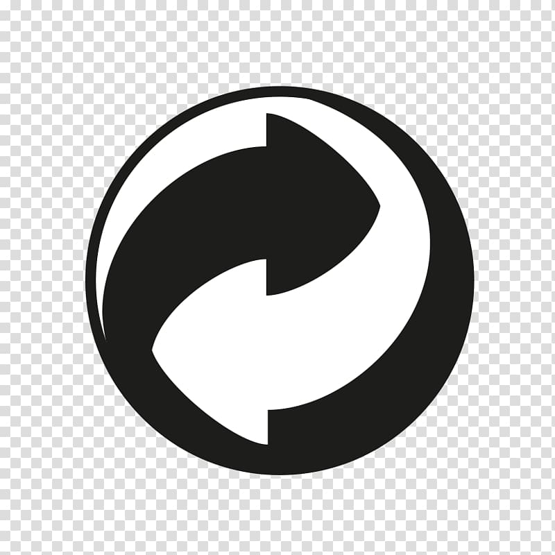Green Dot Recycling symbol Logo, symbol transparent background PNG clipart
