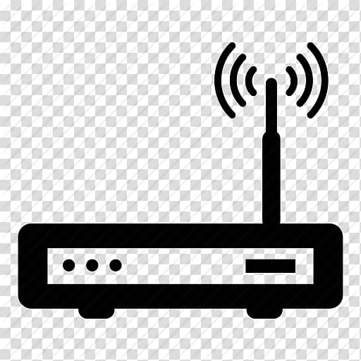 Download Black wireless broadband router , Modem Computer Icons Wi ...