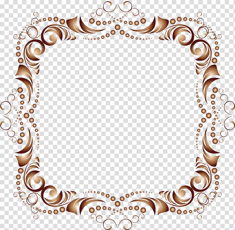 Frames Ornament Text CorelDRAW, pearls transparent background PNG clipart