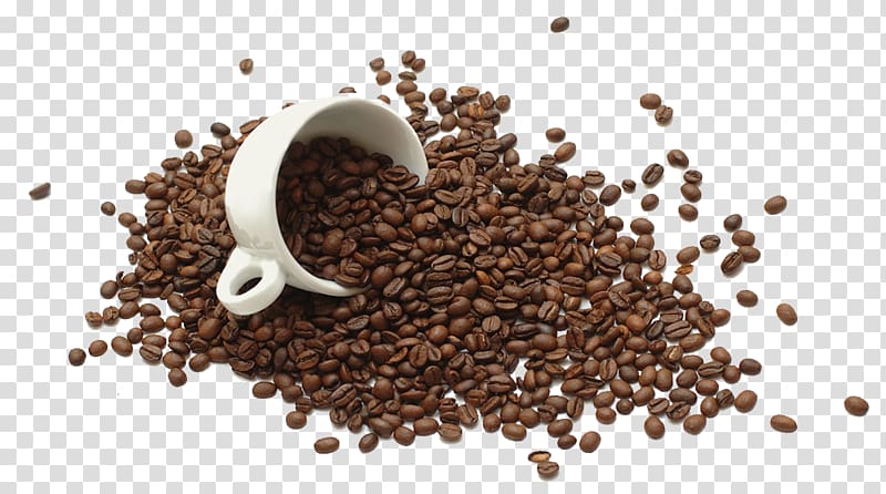 coffee beans illustration, Coffee milk Cafe Instant coffee, Pouring coffee beans transparent background PNG clipart