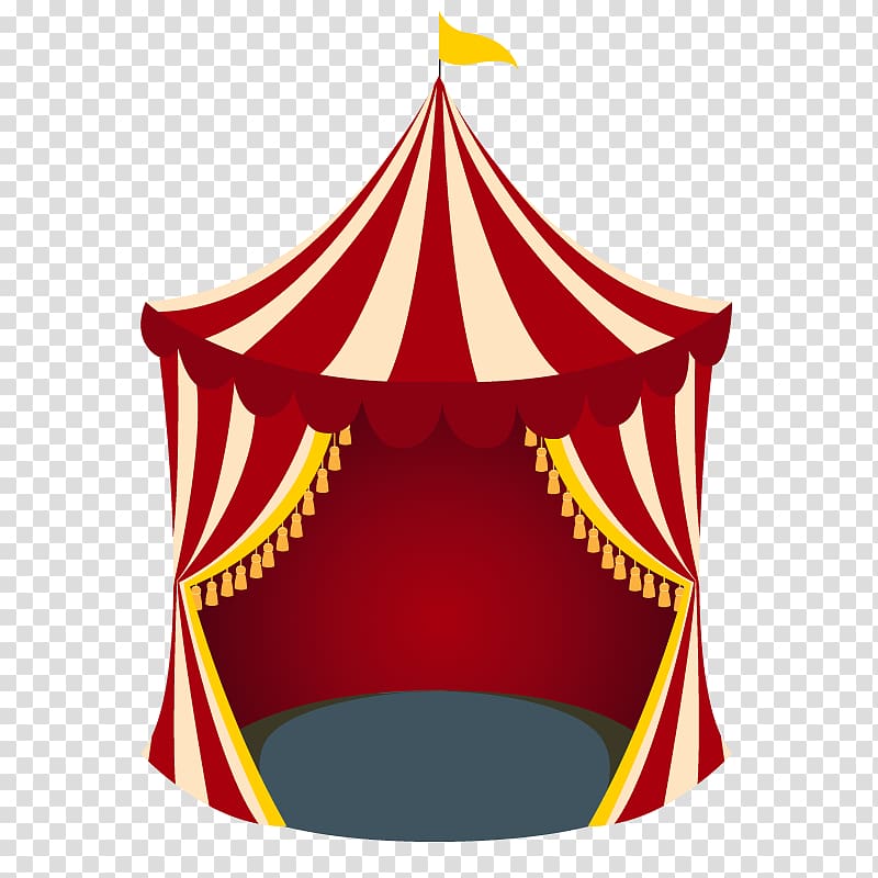 red and white tent , Circus Carpa Tent, circus tarpaulin transparent background PNG clipart