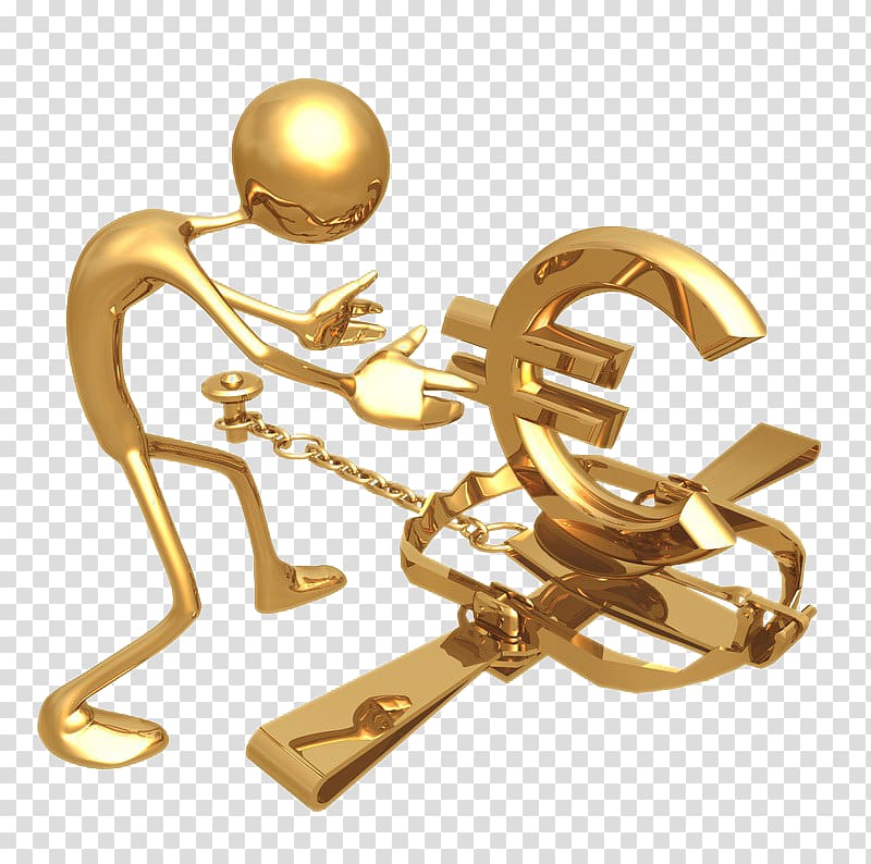 3D computer graphics, Three-dimensional figure gold transparent background PNG clipart