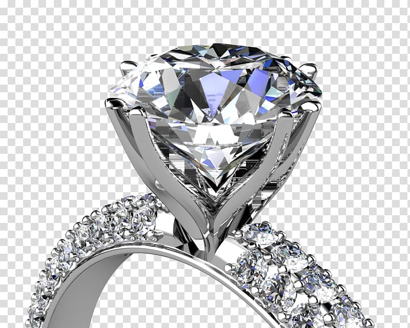 Engagement ring Wedding ring Jewellery Diamond, diamond ring transparent background PNG clipart