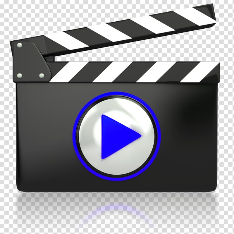 black and white clapboard with play button , Video clip Advertising Video Cameras Television show, video icon transparent background PNG clipart