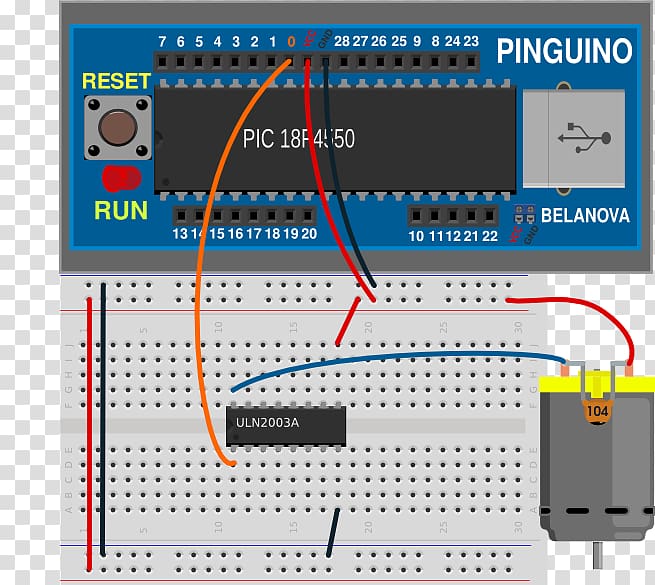 Breadboard Electronics H bridge DC motor Electronic component, engine transparent background PNG clipart