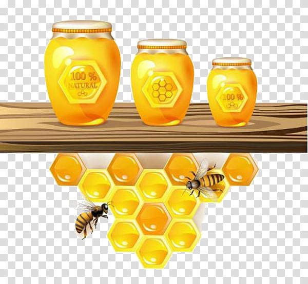 Lekach Diples Bee Honey , bee transparent background PNG clipart