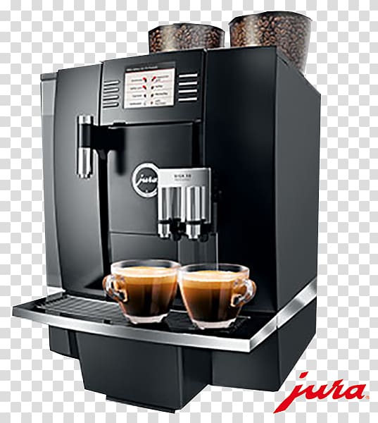Coffeemaker Espresso Jura Elektroapparate Cappuccino, Coffee transparent background PNG clipart