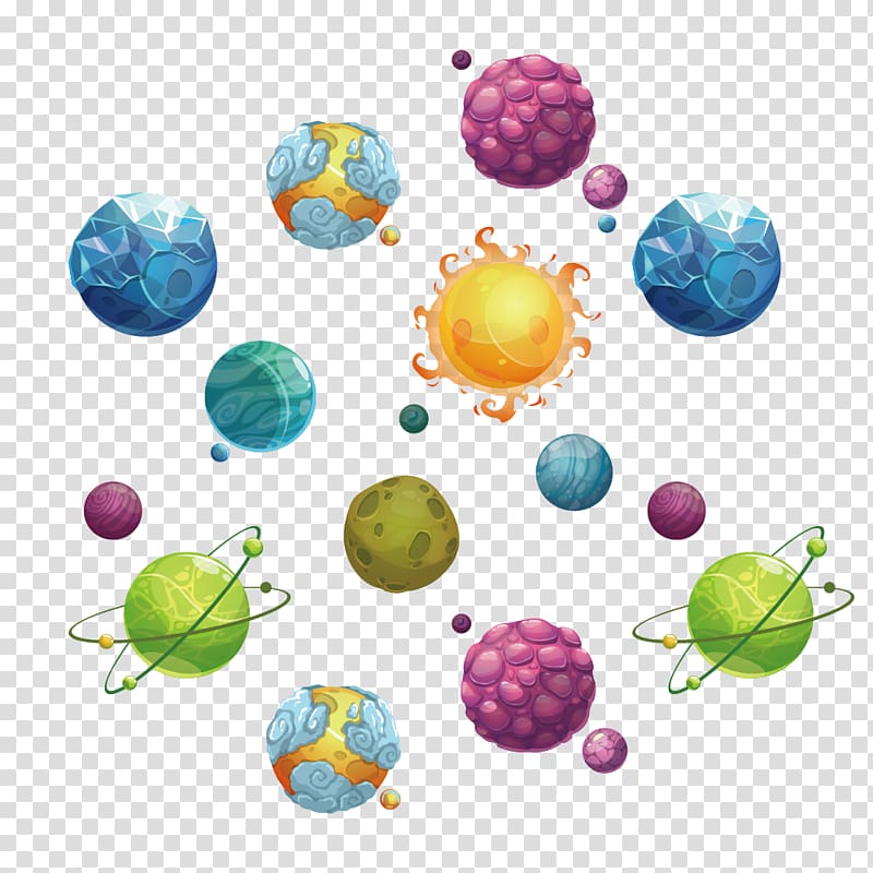 Planet Cartoon, Cartoon planet Creative Collection transparent background PNG clipart