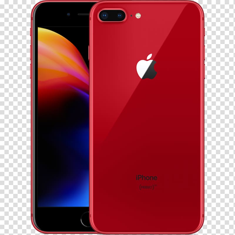 Smartphone iPhone 7 iPhone X Apple iPhone 8 Plus 256GB, Red, smartphone transparent background PNG clipart