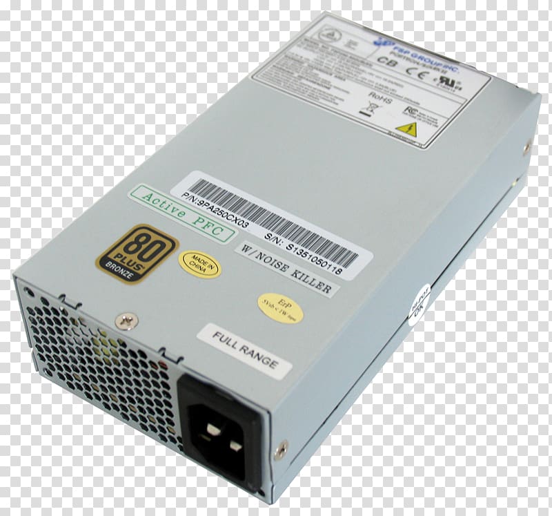 Power supply unit 80 Plus ATX Power Converters FSP Group, Fsp Group transparent background PNG clipart