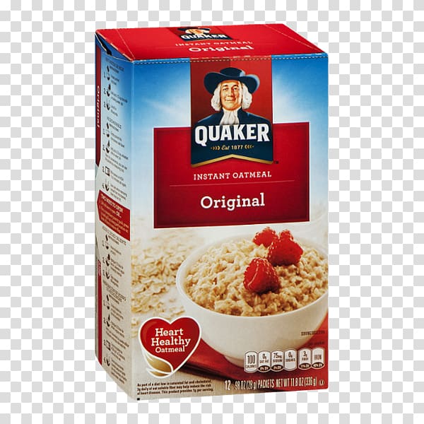 Quaker Instant Oatmeal Breakfast cereal Grits Quaker Oats Company, sugar transparent background PNG clipart