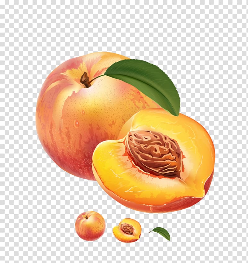Juice Peaches and cream Fruit preserves, Peach material transparent background PNG clipart