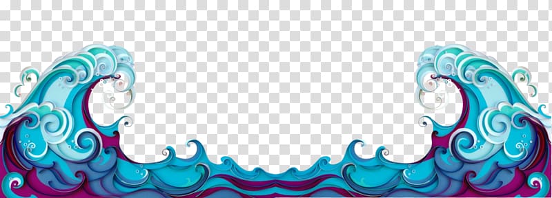 blue water waves illustration, Wind wave Euclidean Plot, Wave transparent background PNG clipart