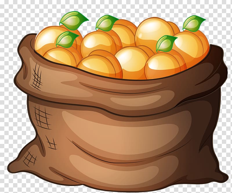 Orange Bag , fruit and vegetable transparent background PNG clipart