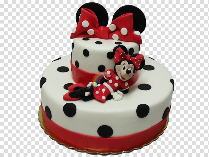 Birthday cake Torte Cake decorating Minnie Mouse Sugar cake, minnie mouse transparent background PNG clipart