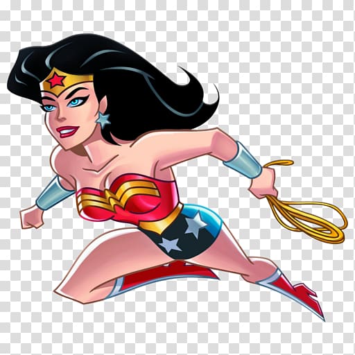 Cartoon Wonder Woman PNG image