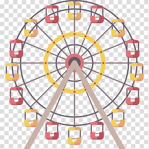 Ferris wheel Computer Icons, cartoon theme park transparent background PNG clipart